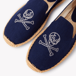 Men's Smoking Espadrille | Embroidery | Boneheads - Armada Blue - Mens Espadrilles - Boneheads - Armada Blue - ET2C - 