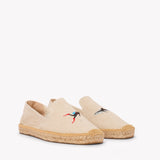 Men's Smoking Espadrille | Embroidery | Scuba & Sharks - Natural Undyed - Men's Espadrilles - Scuba & Sharks - Natural Undyed - Soludos - 