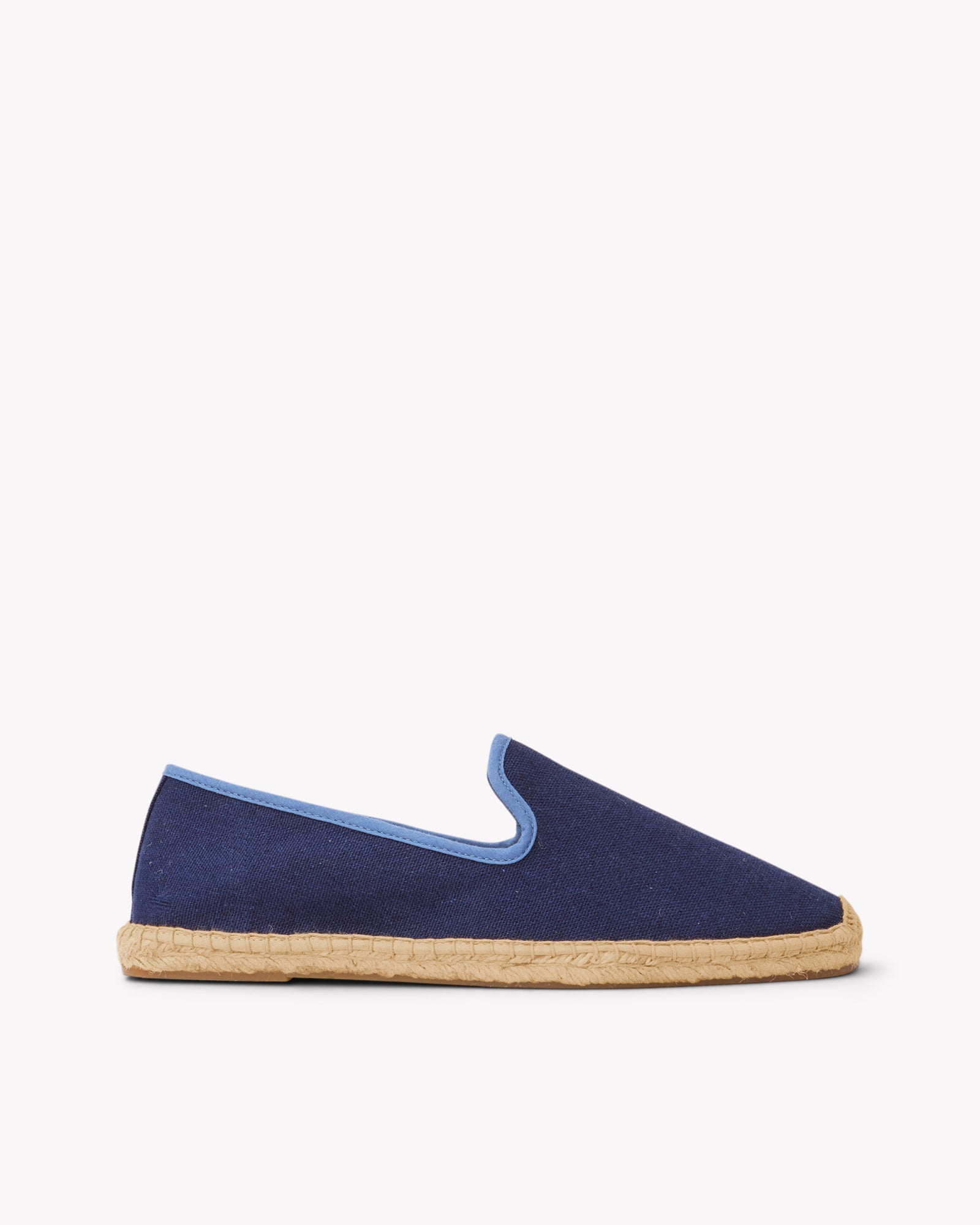 Men's Smoking Espadrille | Woven Color | Dark Navy - Blue - Men's Espadrilles - Dark Navy - Blue - Soludos - 