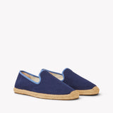 Men's Smoking Espadrille | Woven Color | Dark Navy - Blue - Men's Espadrilles - Dark Navy - Blue - Soludos - 