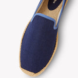 Men's Smoking Espadrille | Woven Color | Dark Navy - Blue - Men's Espadrilles - Dark Navy - Blue - Soludos - 