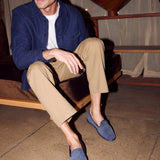 Men's Venetian Loafers | Suede | Indigo Blue