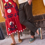 Women's Smoking Mule Espadrille | Suede | Miel Brown - Women's Espadrilles - Miel Brown - Soludos - 