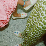 Women's Original Espadrille | Embroidery | Molyan Blue - Natural Undyed