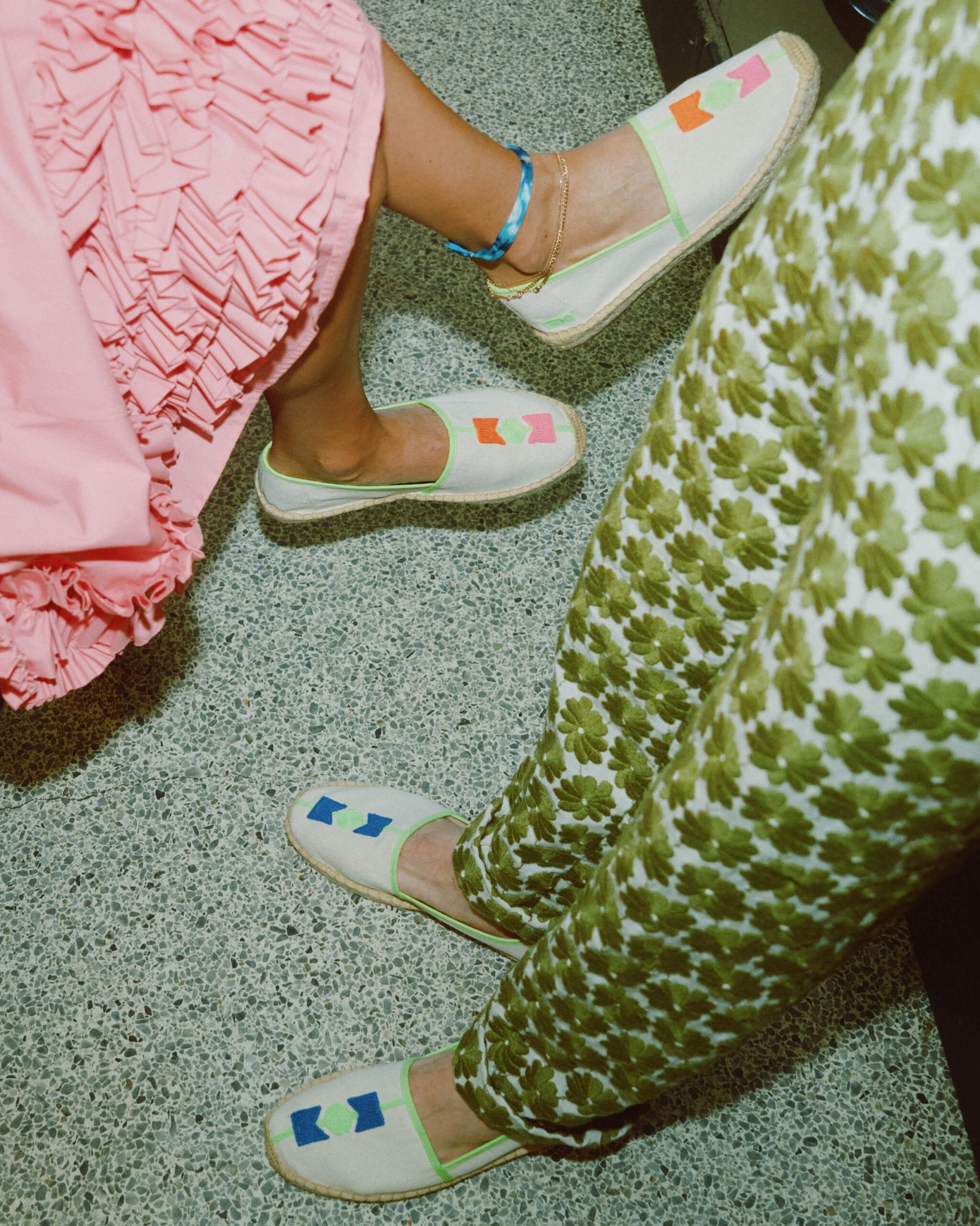 Women's Original Espadrille | Embroidery | Molyan Blue - Natural Undyed - Women's Espadrilles - Natural Undyed - Molyan Blue - Soludos - 