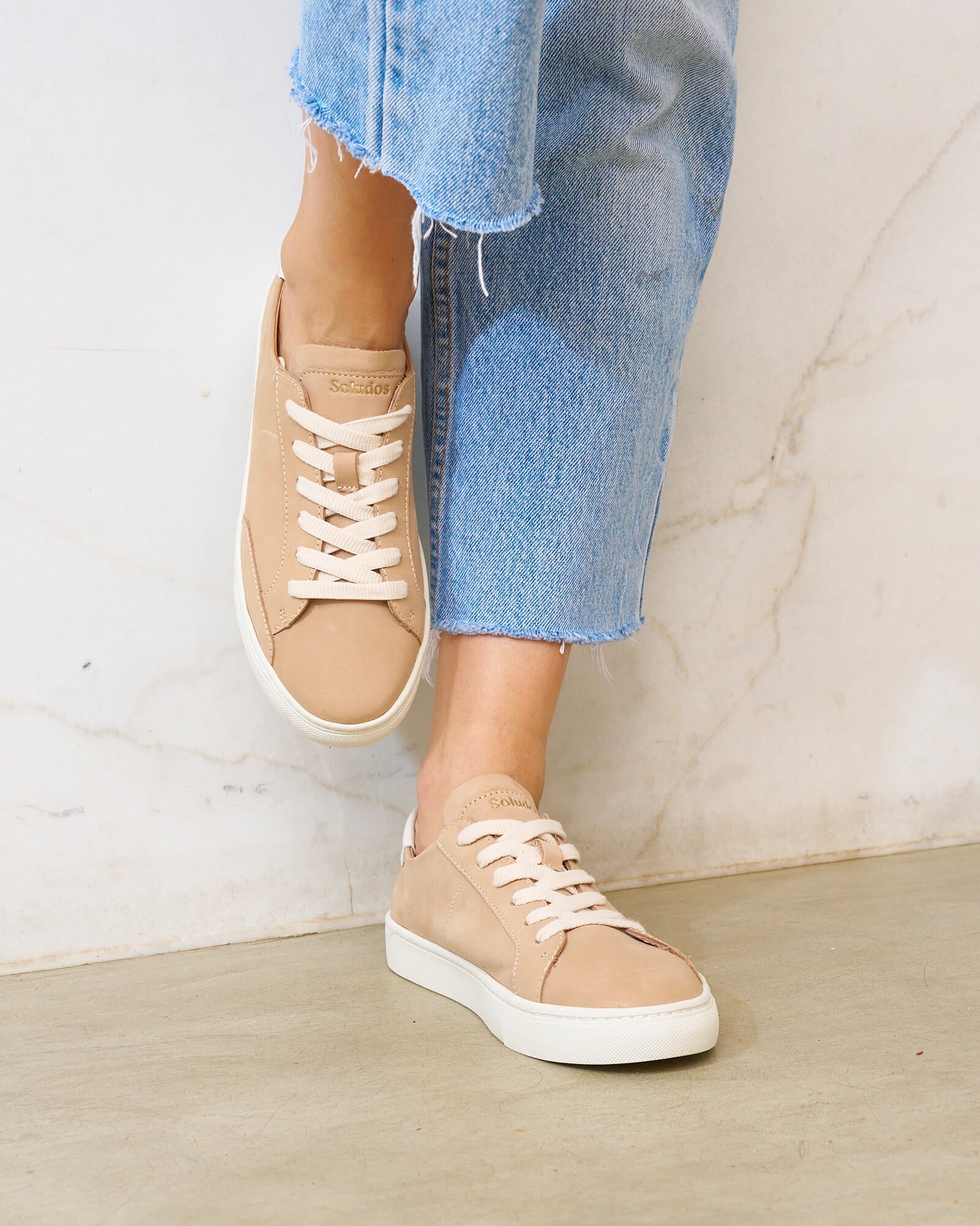 The Original Ibiza - Suede - Champagne Pink - Women's - Women's Sneakers - Champagne Pink - Soludos - 