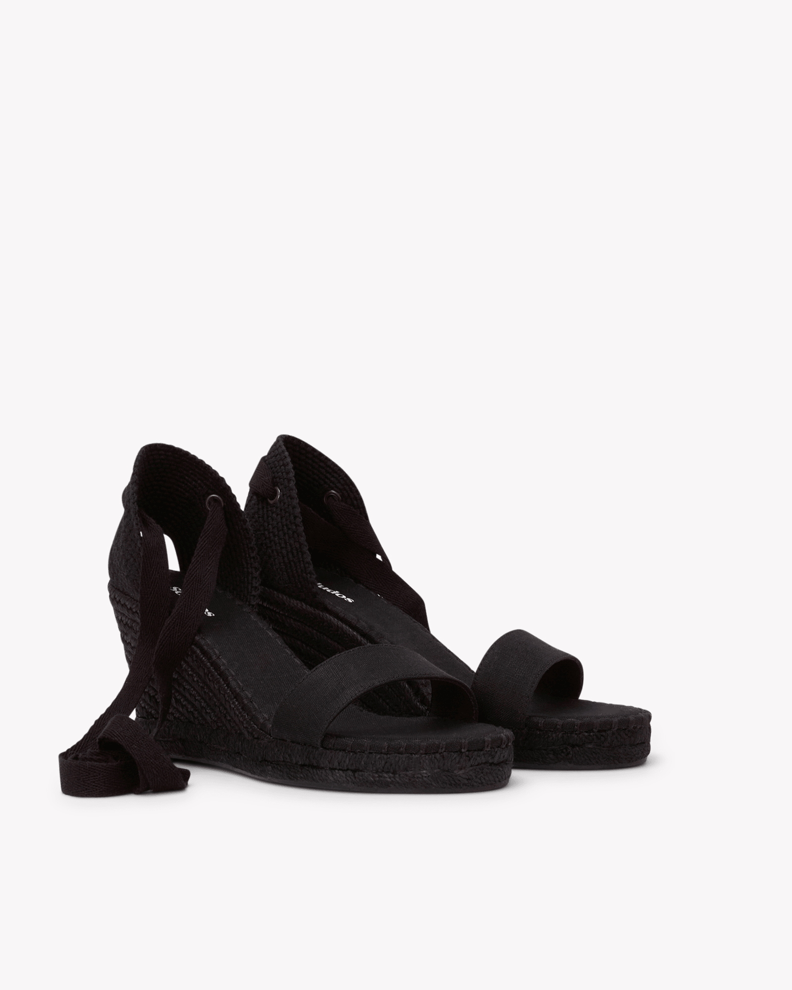 Women's Capri Wedge Espadrille | Linen Color | Noche Black - Womens Espadrilles - Noche Black - Soludos - 