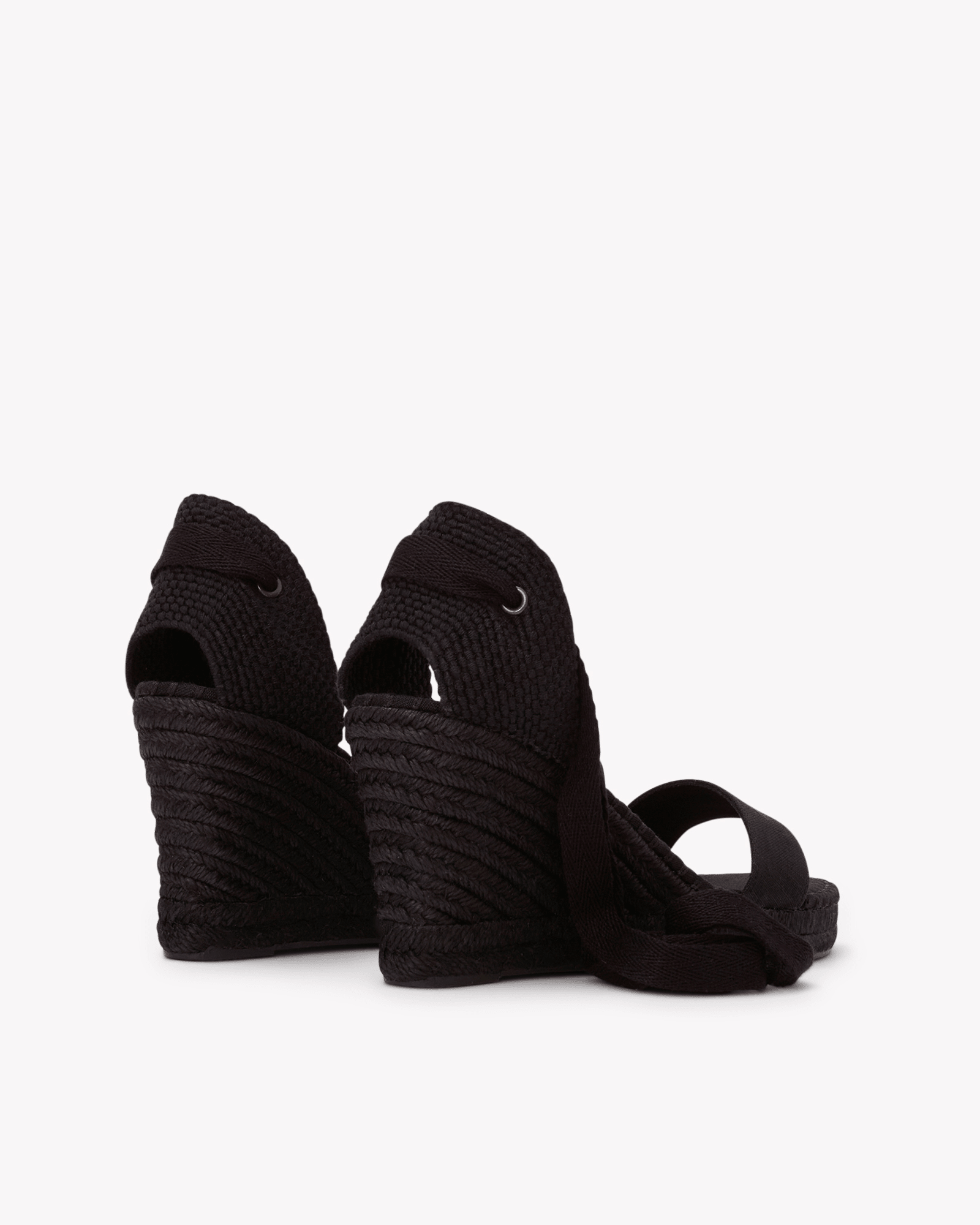 Women's Capri Wedge Espadrille | Linen Color | Noche Black - Womens Espadrilles - Noche Black - Soludos - 