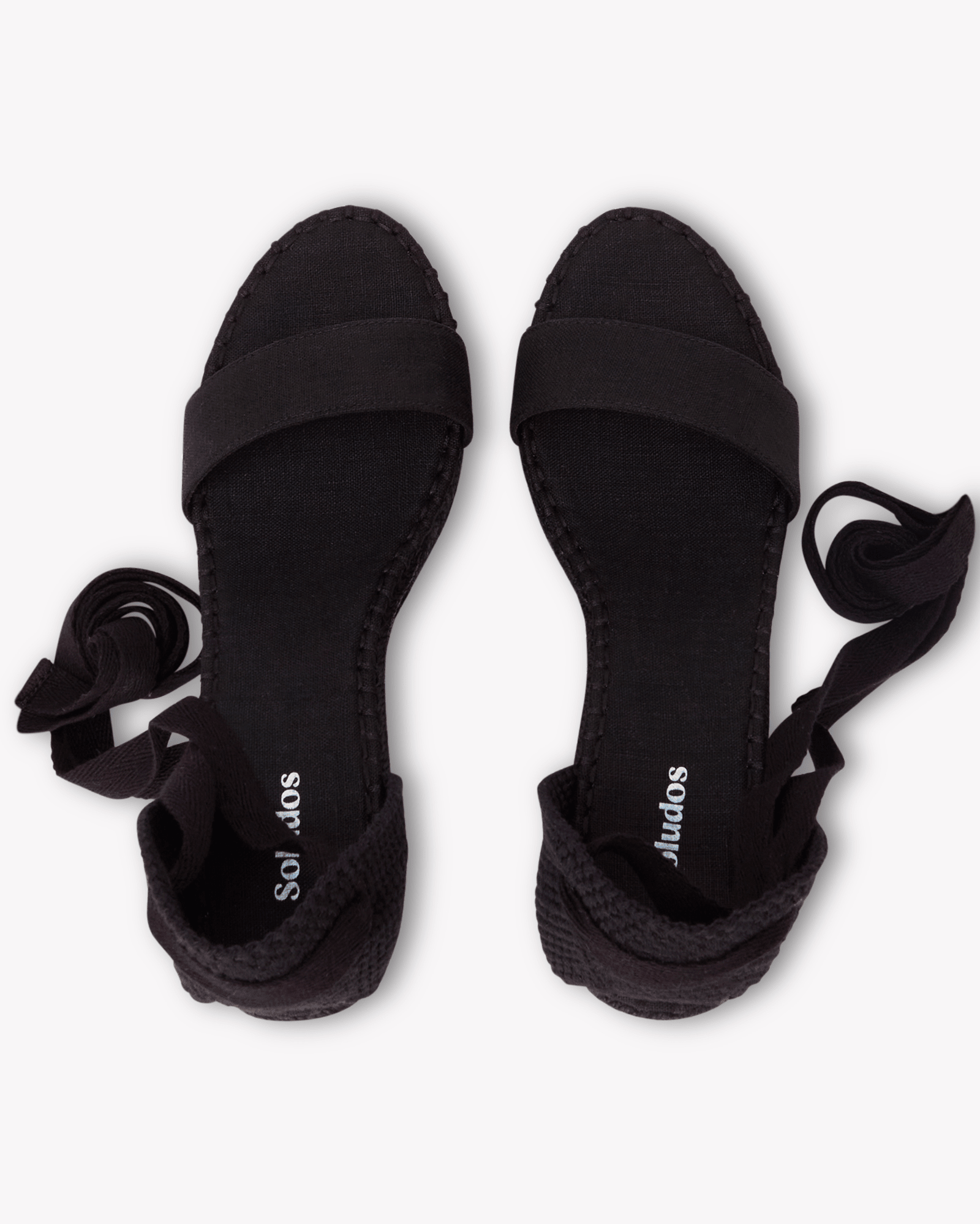 Women's Capri Wedge Espadrille | Linen Color | Noche Black - Womens Espadrilles - Noche Black - Soludos - 