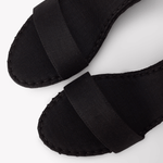 Women's Capri Wedge Espadrille | Linen Color | Noche Black - Womens Espadrilles - Noche Black - Soludos - 