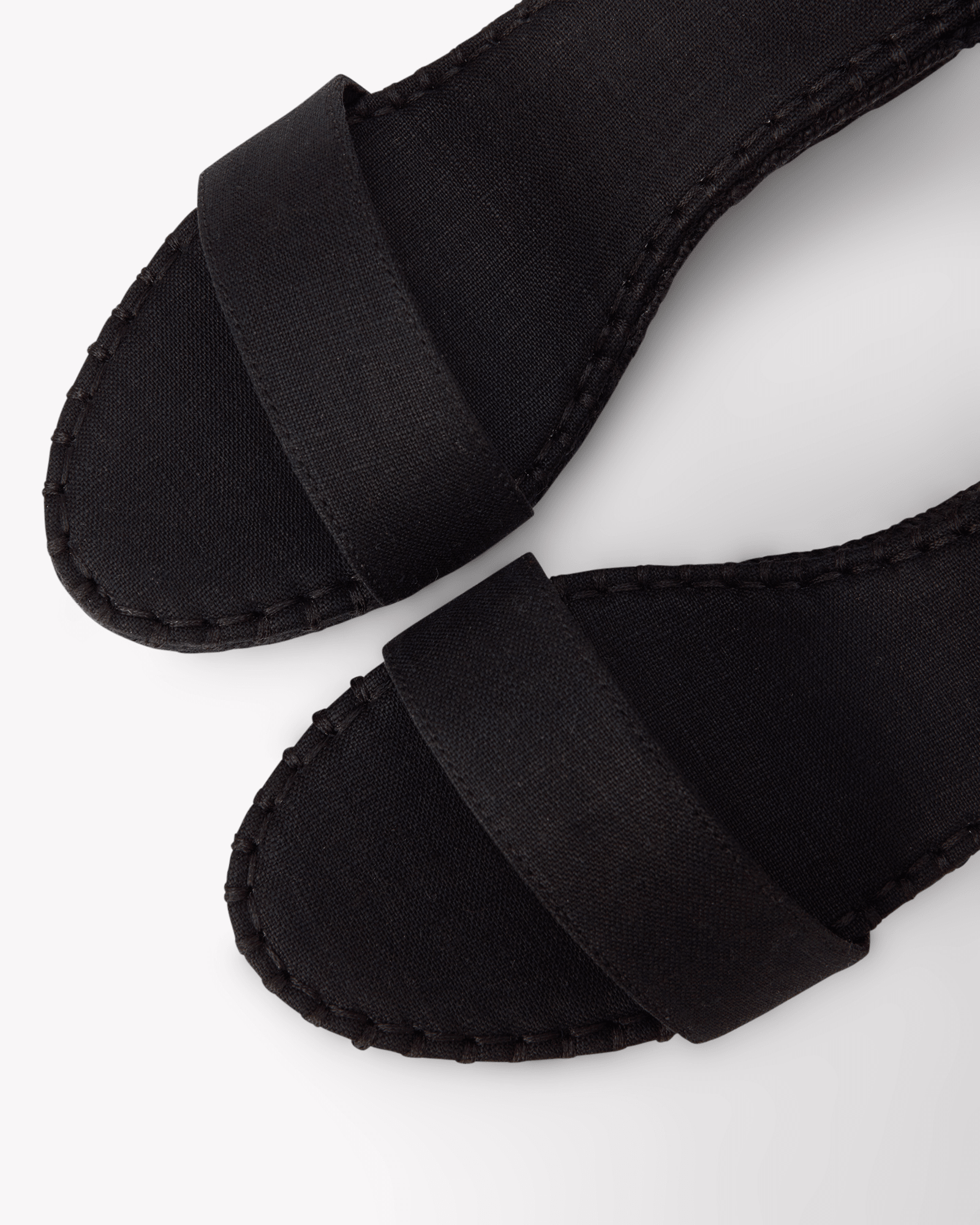 Women's Capri Wedge Espadrille | Linen Color | Noche Black - Womens Espadrilles - Noche Black - Soludos - 