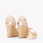 Women's Capri Wedge Espadrille | Linen Color | La Concha Ivory - Womens Espadrilles - La Concha Ivory - Soludos - 