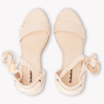 Women's Capri Wedge Espadrille | Linen Color | La Concha Ivory - Womens Espadrilles - La Concha Ivory - Soludos - 