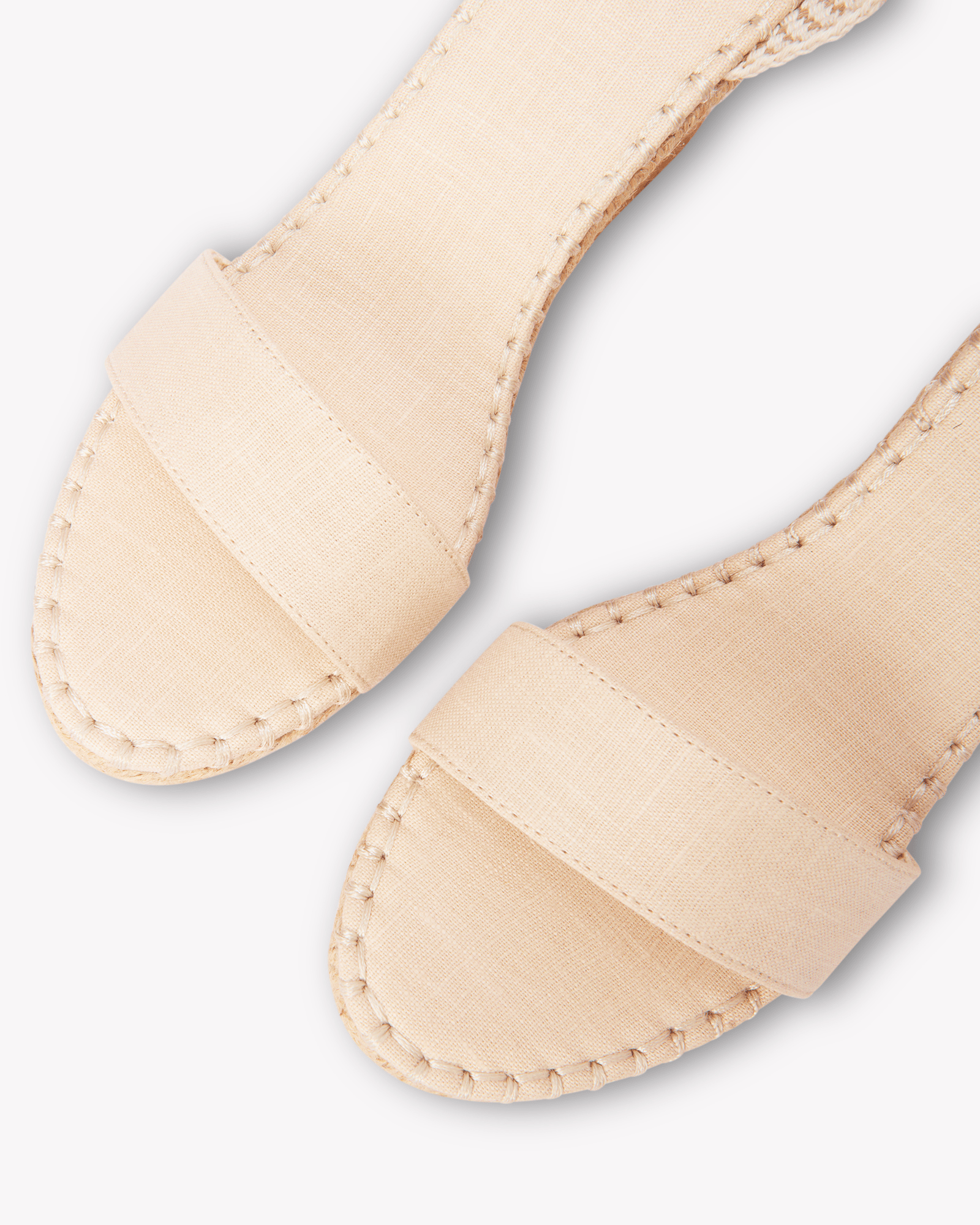 Women's Capri Wedge Espadrille | Linen Color | La Concha Ivory - Womens Espadrilles - La Concha Ivory - Soludos - 