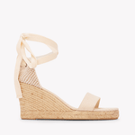 Women's Capri Wedge Espadrille | Linen Color | La Concha Ivory - Womens Espadrilles - La Concha Ivory - Soludos - 