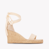Women's Capri Wedge Espadrille | Linen Color | La Concha Ivory - Womens Espadrilles - La Concha Ivory - Soludos - 