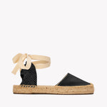 The Lauren Lace Up - Core - Noche Black - Women's - Women's Espadrilles - Noche Black - Soludos - 