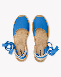 blue espadrille shoe