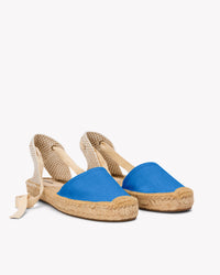 blue espadrille shoe