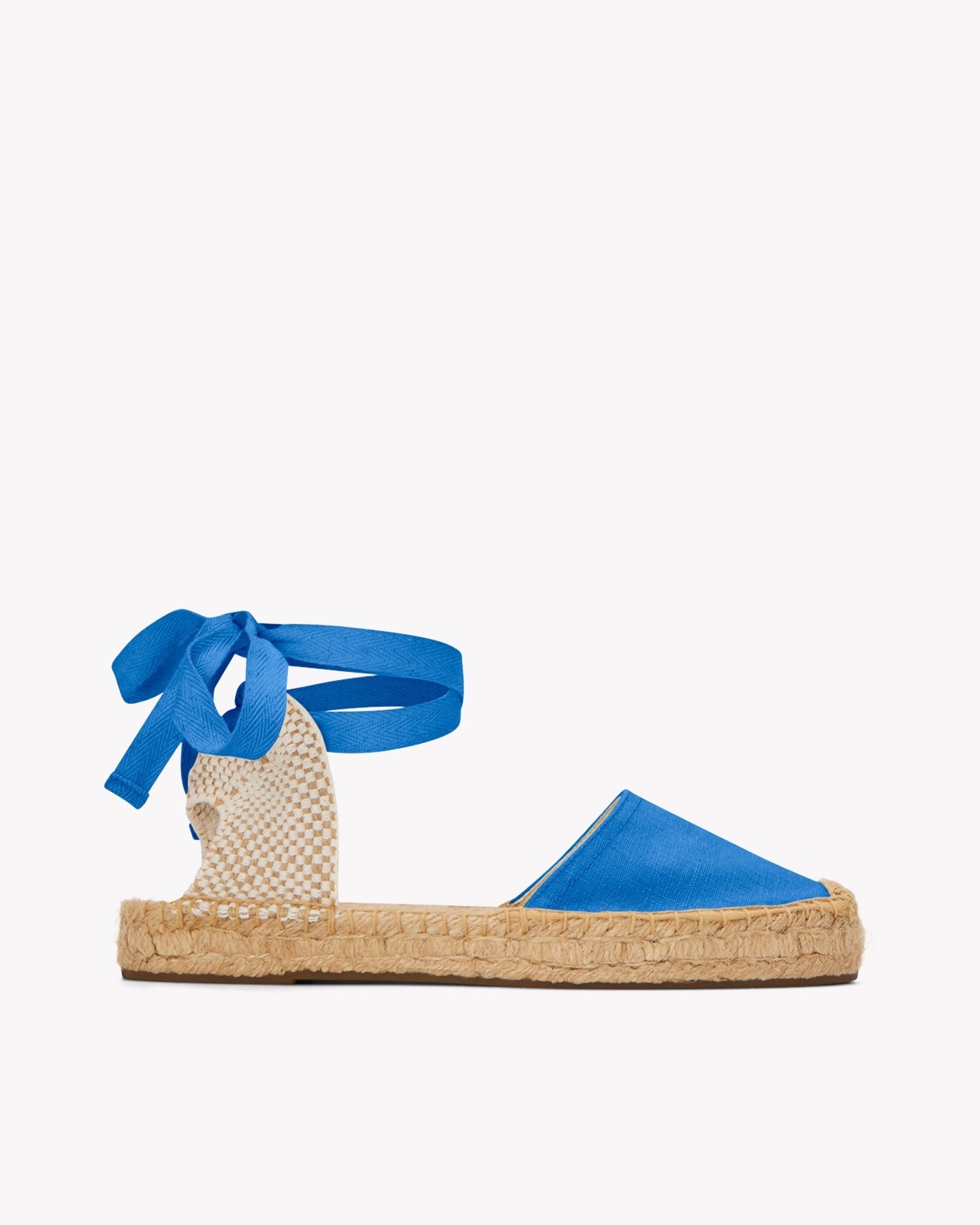 The Lauren Lace Up - Seasonal - French Blue - Women's - Women's Espadrilles - French Blue - Soludos - 