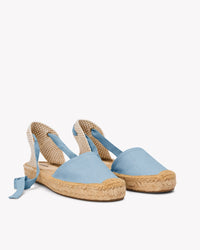 The Lauren Lace Up - Seasonal - Cielo Blue - Women's - Women's Espadrilles - Cielo Blue - Soludos - 