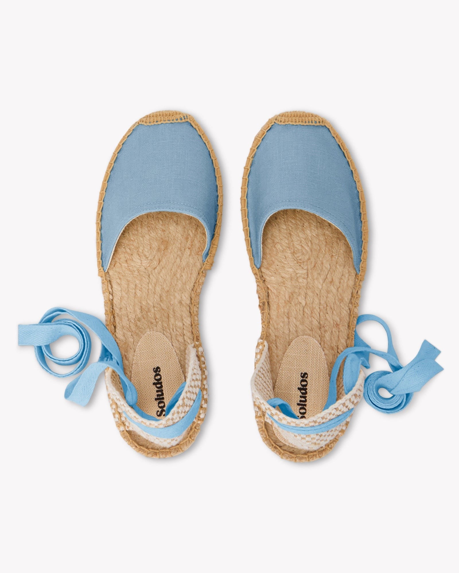 The Lauren Lace Up - Seasonal - Cielo Blue - Women's - Women's Espadrilles - Cielo Blue - Soludos - 