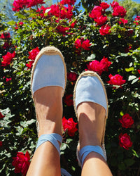 The Lauren Lace Up - Seasonal - Cielo Blue - Women's - Women's Espadrilles - Cielo Blue - Soludos - 