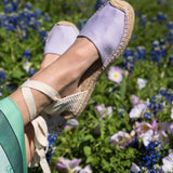 The Lauren Lace Up - Seasonal - Lavender Purple - Women's - Women's Espadrilles - Lavender Purple - Soludos - 