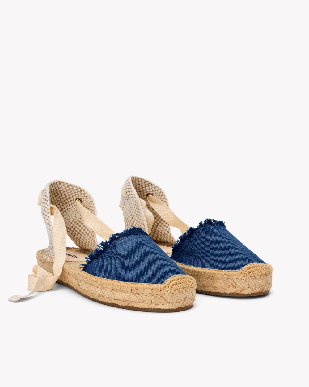 The Lauren Lace Up - Denims - Dark Wash - Women's - Women's Espadrilles - Dark Wash - Soludos - 