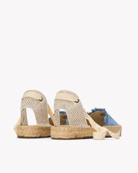 The Lauren Lace Up - Denims - Light Wash - Women's - Women's Espadrilles - Light Wash - Soludos - 