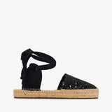 Womens_Espadrilles_The Lauren Lace Up_Crochet_Noche Black - Women's Espadrilles - Noche Black - Soludos - 