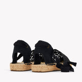 Womens_Espadrilles_The Lauren Lace Up_Crochet_Noche Black - Women's Espadrilles - Noche Black - Soludos - 