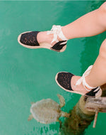 Womens_Espadrilles_The Lauren Lace Up_Crochet_Noche Black - Women's Espadrilles - Noche Black - Soludos - 