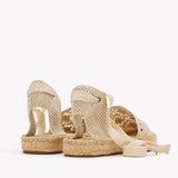 Womens_Espadrilles_The Lauren Lace Up_Crochet_La Concha Ivory - Women's Espadrilles - La Concha Ivory - Soludos - 