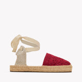 Womens_Espadrilles_The Lauren Lace Up_Crochet_Reef Red - Women's Espadrilles - Reef Red - Soludos - 