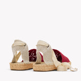 Womens_Espadrilles_The Lauren Lace Up_Crochet_Reef Red - Women's Espadrilles - Reef Red - Soludos - 