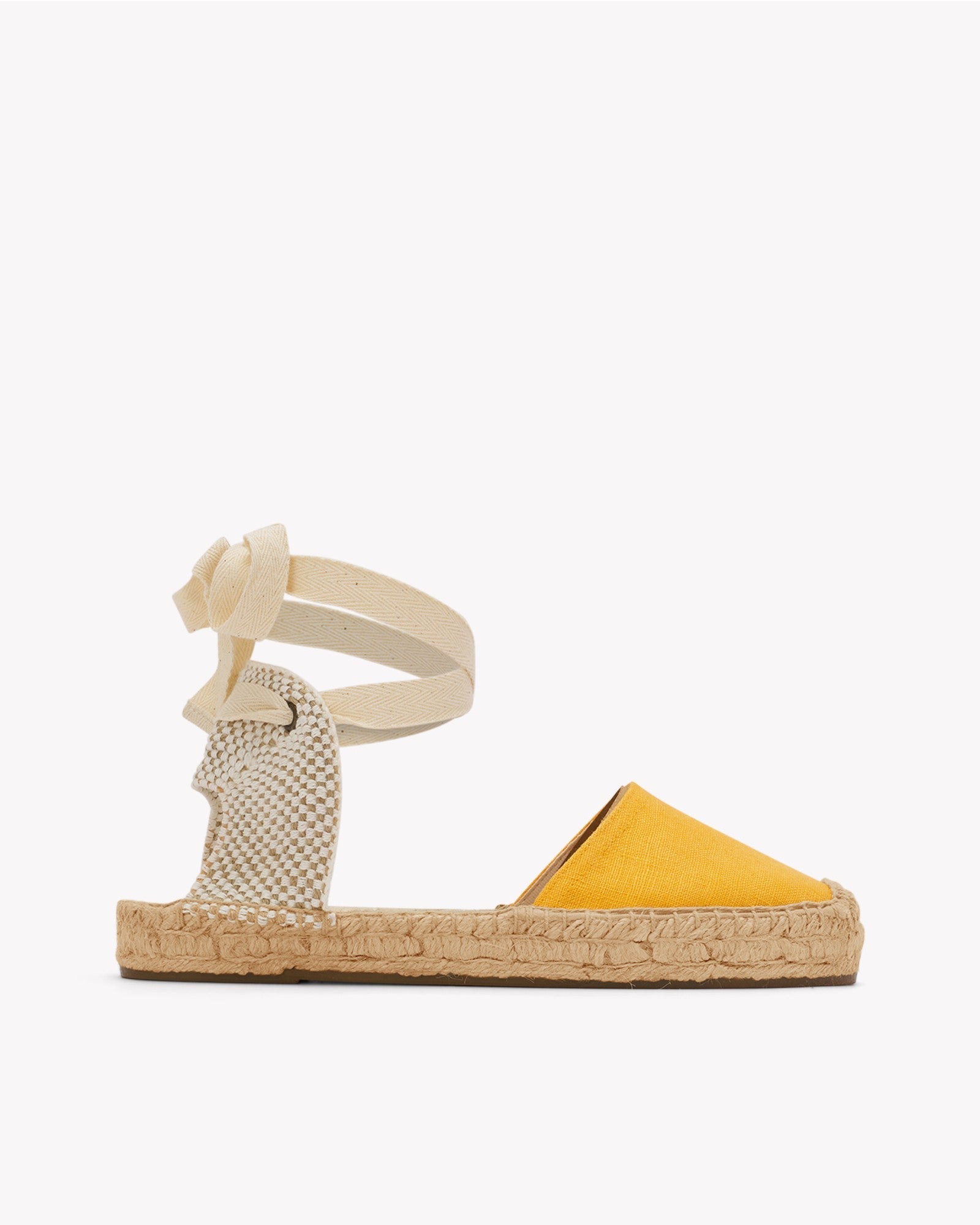 Womens_Espadrilles_The Lauren Lace Up_Linen Colors_Poppy Orange - Women's Espadrilles - Poppy Orange - Soludos - 