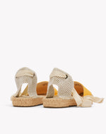 Womens_Espadrilles_The Lauren Lace Up_Linen Colors_Poppy Orange - Women's Espadrilles - Poppy Orange - Soludos - 