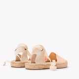 Women's Lauren Lace Up Espadrille | Vichy | Pink - Yellow - Womens Espadrilles - Pink - Yellow - ET2C - 