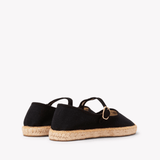 Women's Mary Jane Espadrille | Woven Color | Noche Black - Womens Espadrilles - Noche Black - ET2C - 