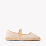 Women's Mary Jane Espadrille | Piping-Organic Woven Cotton | Natural Undyed - Women's Espadrilles - Natural Undyed - Soludos -