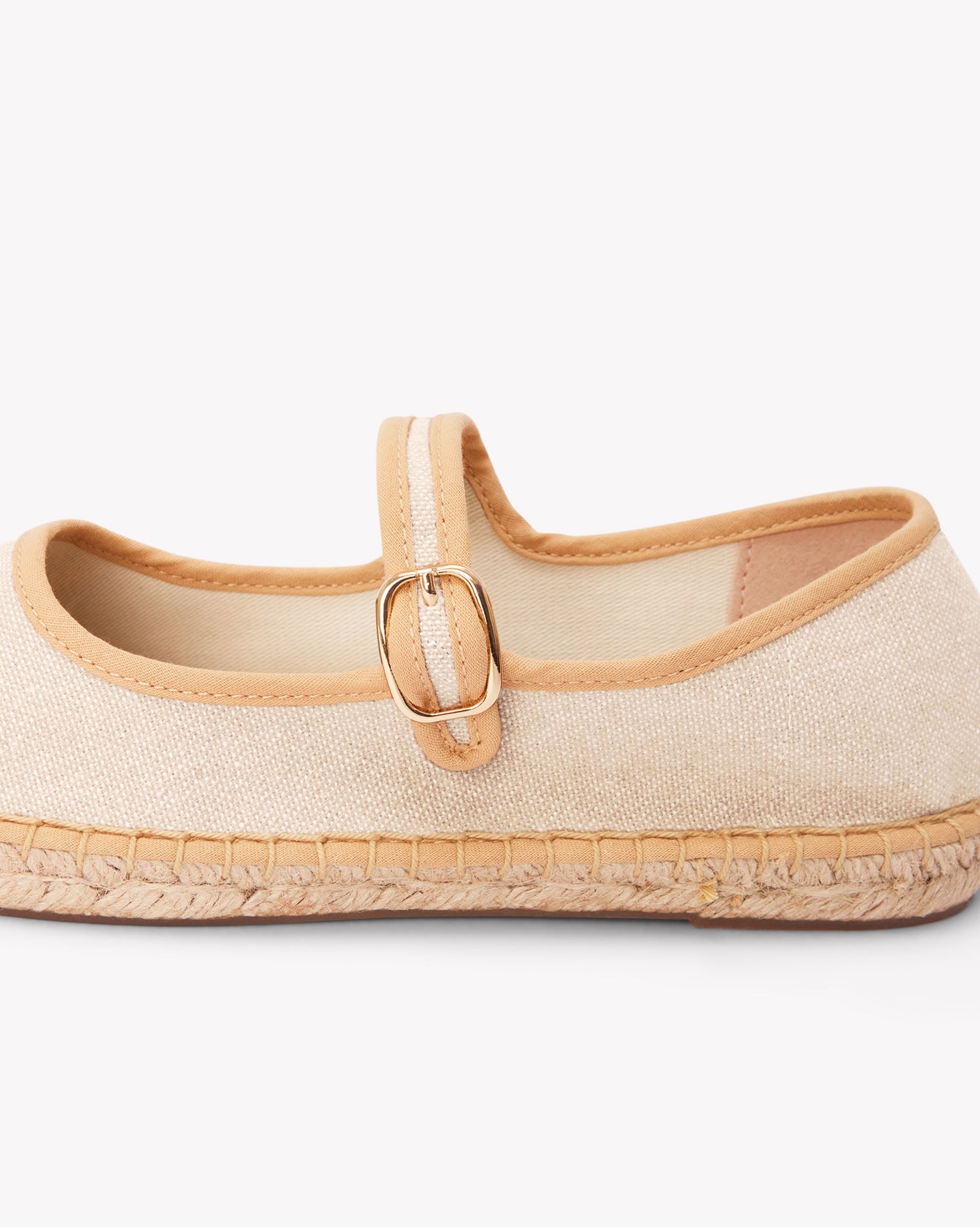 Women's Mary Jane Espadrille | Piping-Organic Woven Cotton | Natural Undyed - Women's Espadrilles - Natural Undyed - Soludos -