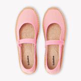 Women's Mary Jane Espadrille | Woven Color | Dusty Rose Pink - Womens Espadrilles - Dusty Rose Pink - ET2C - 