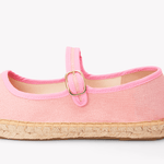 Women's Mary Jane Espadrille | Woven Color | Dusty Rose Pink - Womens Espadrilles - Dusty Rose Pink - ET2C - 