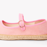 Women's Mary Jane Espadrille | Woven Color | Dusty Rose Pink - Womens Espadrilles - Dusty Rose Pink - ET2C - 