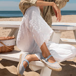 Women's Mary Jane Espadrille | Woven Color | Dolphin Blue - Womens Espadrilles - Dolphin Blue - ET2C - 