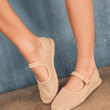 Women's Mary Jane Espadrille | Woven Color | Safari Brown - Womens Espadrilles - Safari Brown - ET2C - 