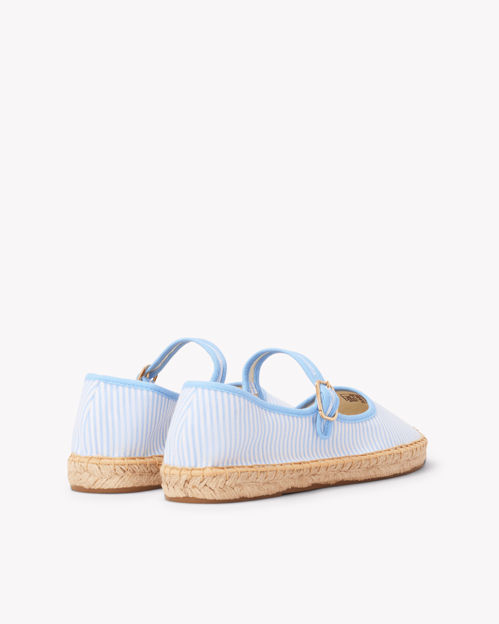 Women's Mary Jane Espadrille | Seersucker | Classic Blue - Womens Espadrilles - Classic Blue - ET2C - 