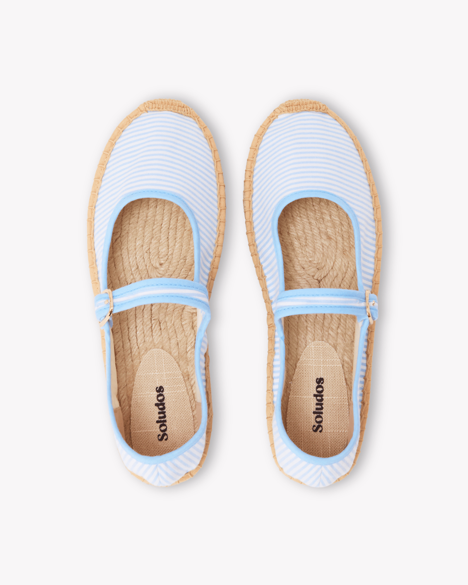 Women's Mary Jane Espadrille | Seersucker | Classic Blue - Womens Espadrilles - Classic Blue - ET2C - 