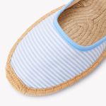 Women's Mary Jane Espadrille | Seersucker | Classic Blue - Womens Espadrilles - Classic Blue - ET2C - 